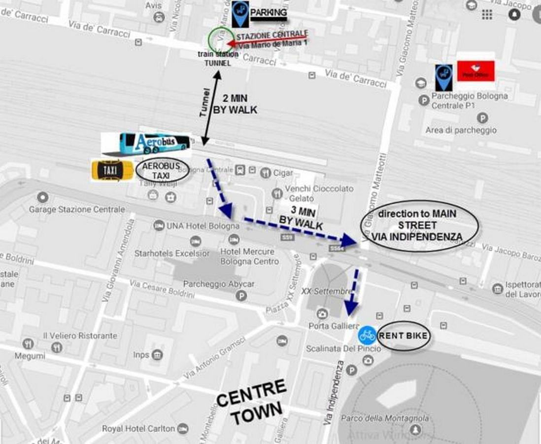 Stazione Centrale Bed & Breakfast Bologna Luaran gambar
